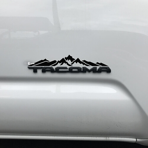 Toyota Tacoma Mountains Decal Sticker Over Badge Tacoma
 1