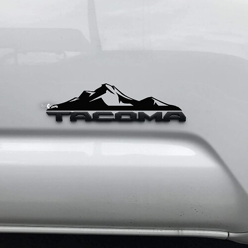 Mountains Over Badge Decal Sticker 3 For Toyota Tacoma