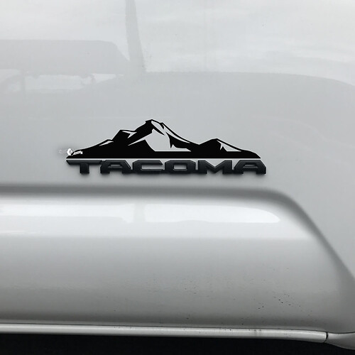 Toyota Tacoma Mountains Decal Sticker Over Badge Tacoma 3
 1