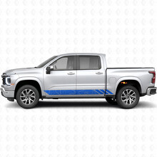 Topographic Contour Door & Rocker Panel Vinyl Stripes for Chevrolet Silverado 1500 Next Generation 2027_5