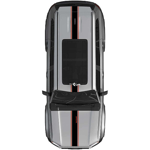 Hood Roof Stripes Rally Vinyl Decals Sticker Graphic Kit 2 For Toyota Land Cruiser Prado