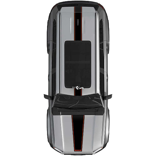 Hood Roof Stripes Rally Vinyl Decals Sticker Graphic Kit For Toyota Land Cruiser Prado