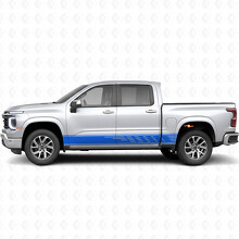 Staggered Slot Door & Rocker Panel Vinyl Stripes for Chevrolet Silverado 1500 Next Generation 2027_5