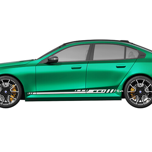 Side Stripes Racing Decal Kit for BMW 5 Series G60 M5 G90 - SupDec Graphix Vinyl Stickers
