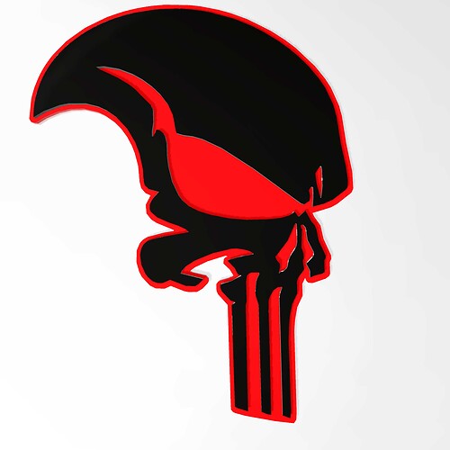 Punisher Skull Side 3D Badge Fender Badges Emblem
 1