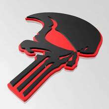 Punisher Skull Side 3D Badge Fender Badges Emblem
 4