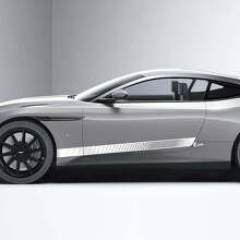 Vinilo perforado para puertas laterales, tiras adhesivas para Aston Martin DB11 2