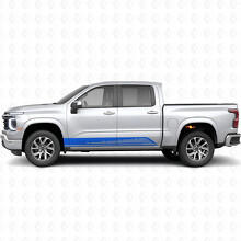 Parallel Contour Door & Rocker Panel Vinyl Stripes for Chevrolet Silverado 1500 Next Generation 2027_5