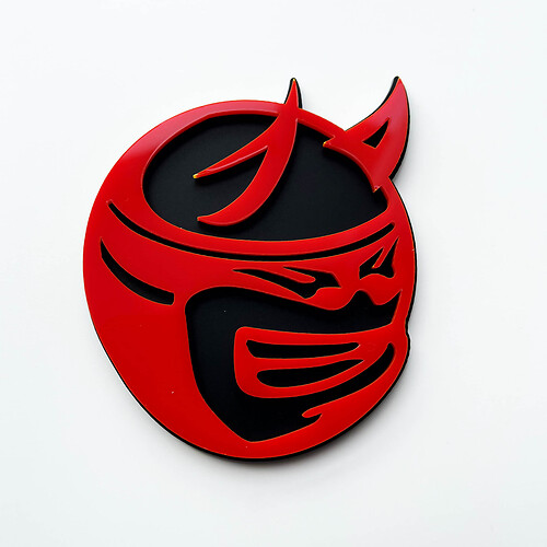 Custom 3D Badge Drag Bee Demon Dodge Charger Challenger logo Fender Badges Emblem
