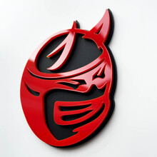 Custom 3D Badge Drag Bee Demon Dodge Charger Challenger logo Fender Badges Emblem
 4