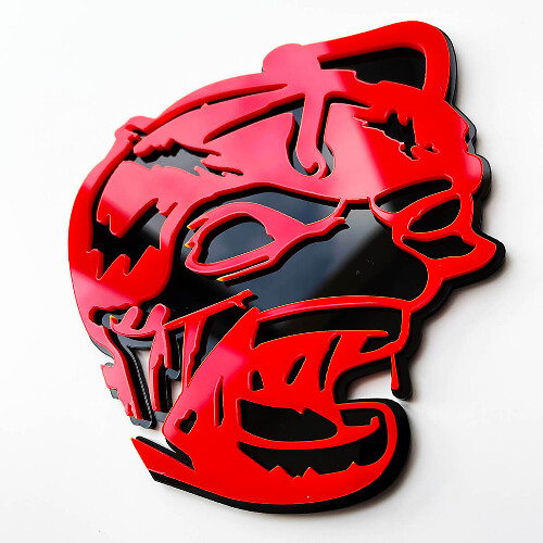 Zombie Super Bee 3D Fender Emblem Badge_1