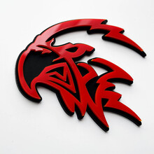 Custom 3D Trackhawk Hellhawk Badge - Fender Emblem for Jeep Trackhawk
 3