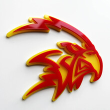 Custom 3D Trackhawk Hellhawk Badge - Fender Emblem for Jeep Trackhawk 3
 2
