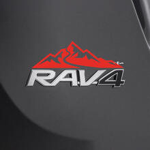 Mountains Over Rear Decal Sticker 2 For Toyota Rav4 Badge 2
