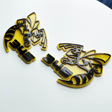 Hornet Bee 345 3D Badge - Custom Fender Badges Emblem for Cars & Trucks
 2