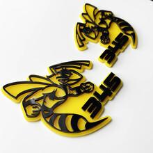 Hornet Bee 345 3D Badge - Custom Fender Badges Emblem for Cars & Trucks
 3