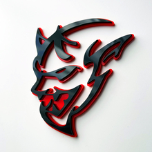 Dodge Demon 3D Badge Fender Badges Emblem Red vs Black 1
 3
