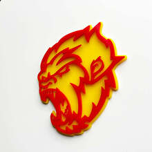 Angry Yeti Sasquatch Bigfoot 3D Guardabarros Insignias Emblema 2 2