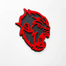 Angry Yeti Sasquatch Bigfoot 3D Fender Badges Emblem Grey vs Red
 3