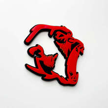 Gorilla Angry 3D Badge Guardabarros Emblemas Insignia 2