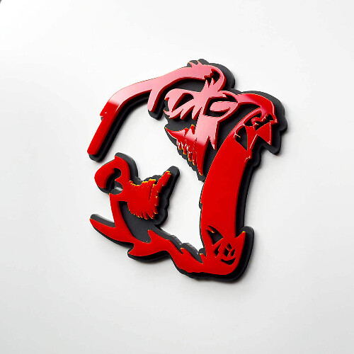 Angry Gorilla 3D Fender Badge Emblem
