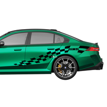 Side M5 Checkered Racing Decal Kit for BMW 5 Series G60 M5 G90 - SupDec Graphix Vinyl Stickers
 3
