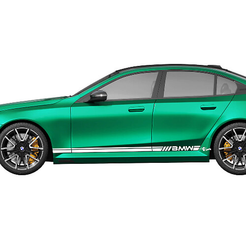 Branded Dual Stripes Side Vinyl Decal Sticker for BMW M5 G90/G99 2024-present