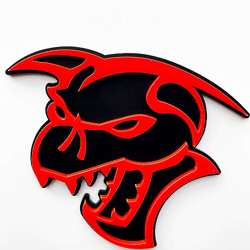 Demon 3D Badge Guardabarros Insignias Emblema 1