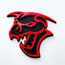 Demon 3D Badge Guardabarros Insignias Emblema 4