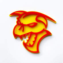 Demon 3D Badge Guardabarros Insignias Emblema 3 4