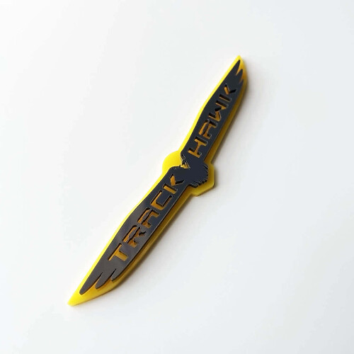 Insígnia 3D Trackhawk Emblema Personalizado para Paralama 2 para Jeep Trackhawk