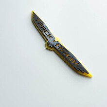 Trackhawk 3D Badge - Custom Fender Emblem for Jeep Trackhawk Yellow vs Grey
 2