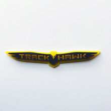 Trackhawk 3D Badge - Custom Fender Emblem for Jeep Trackhawk Yellow vs Grey
 4