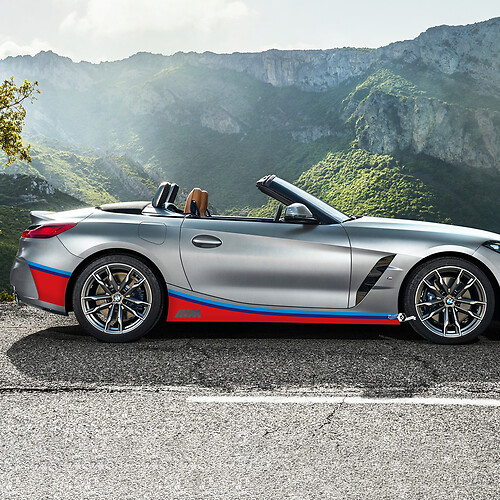Side Accents Rocker Panel M Stripes Vinyl Decal Sticker fit to BMW Z4
