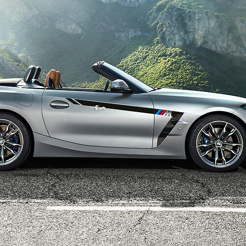 Side Accents Door M Stripes Vinyl Decal Sticker fit to BMW Z4
