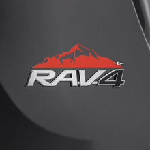 Mountains Decal Sticker Over Rear Toyota Rav4 Badge 2
 3