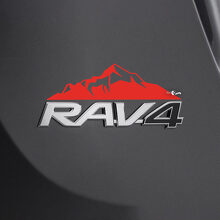 Mountains Decal Sticker Over Rear Toyota Rav4 Badge 2
 3