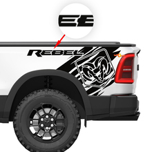 Dodge Ram Rebel Grunge Logo Truck bed Vinyl Decal Sticker Graphic
 2