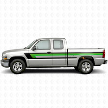 Retro Upper Beltline Door & Bedside Vinyl Stripes for Chevrolet Silverado 1500 GMT800 1999-2007_3