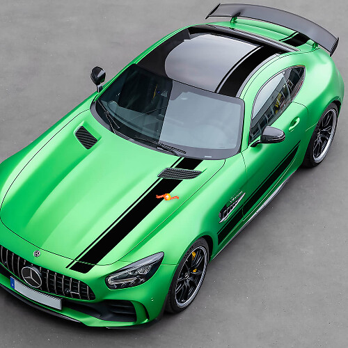Racing Style Full Kit Stripes Vinyl Decals for Mercedes-Benz AMG GT R Pro