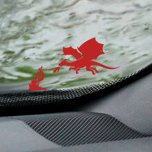 Windshield Dragon Easter Egg Corner Vinyl Decal Sticker Graphic 2 2