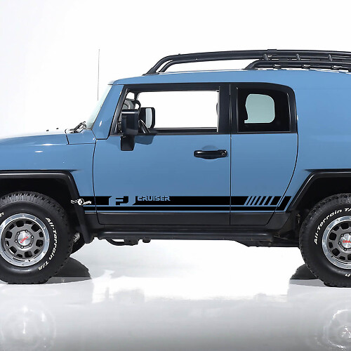 Toyota FJ Cruiser Side Door Stripes Decals Stickers Graphics - Custom Vinyl Kit 2
