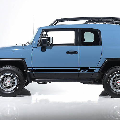 Toyota FJ Cruiser Side Door Stripes Decals Stickers Graphics - Custom Vinyl Kit 3

