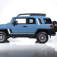 Vintage Retro Side Stripes Vinyl Decals Kit for Toyota FJ Cruiser_2