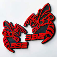Hornet Bee 392 3D Badge Grey vs Red Fender Badges Emblem 1
 2