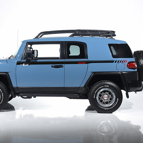 Stripes Side Decals Stickers Graphics - fit to Toyota FJ Cruiser
