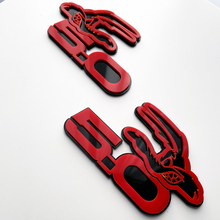 COYOTE 5.0 Fender Badges Emblem 3D Badge Black vs Red
 3