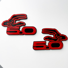 COYOTE 5.0 Fender Badges Emblem 3D Badge Black vs Red
 4