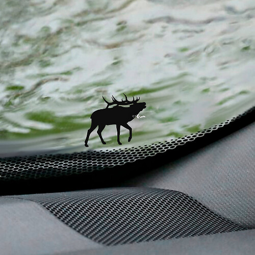 Moose Deer Windshield Easter Egg Corner Decal - Custom Vinyl Graphic
 1