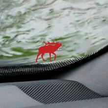 Moose Deer Windshield Easter Egg Corner Decal - Custom Vinyl Graphic
 2